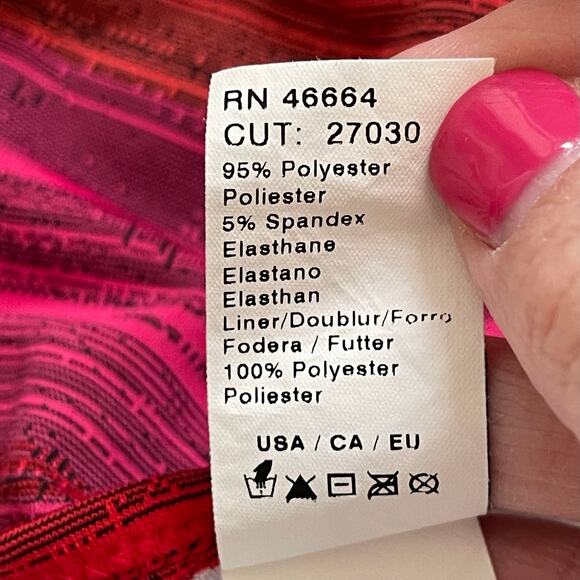 Hurley Bikini Two Piece Striped Tie Hip Flutter Top Summer Bathing Suit Medium - Picture 6 of 6